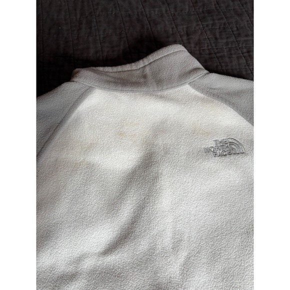 The North Face Gray White Fleece‎ Zip Up Jacket Medium - Picture 5 of 5